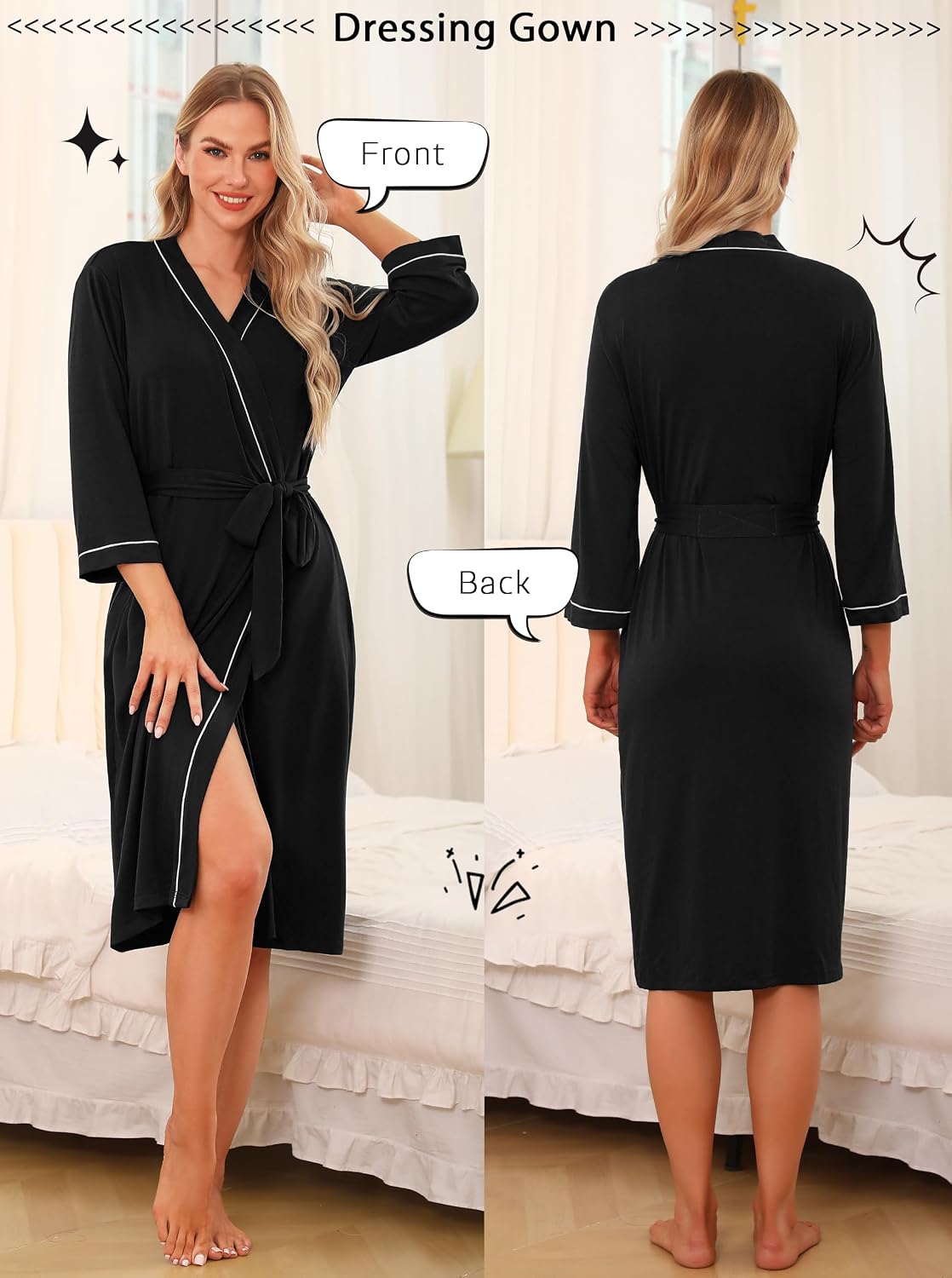 Thumbnail 1 de Wikoan Accappatoi Vestaglia donna S-XXL 👘