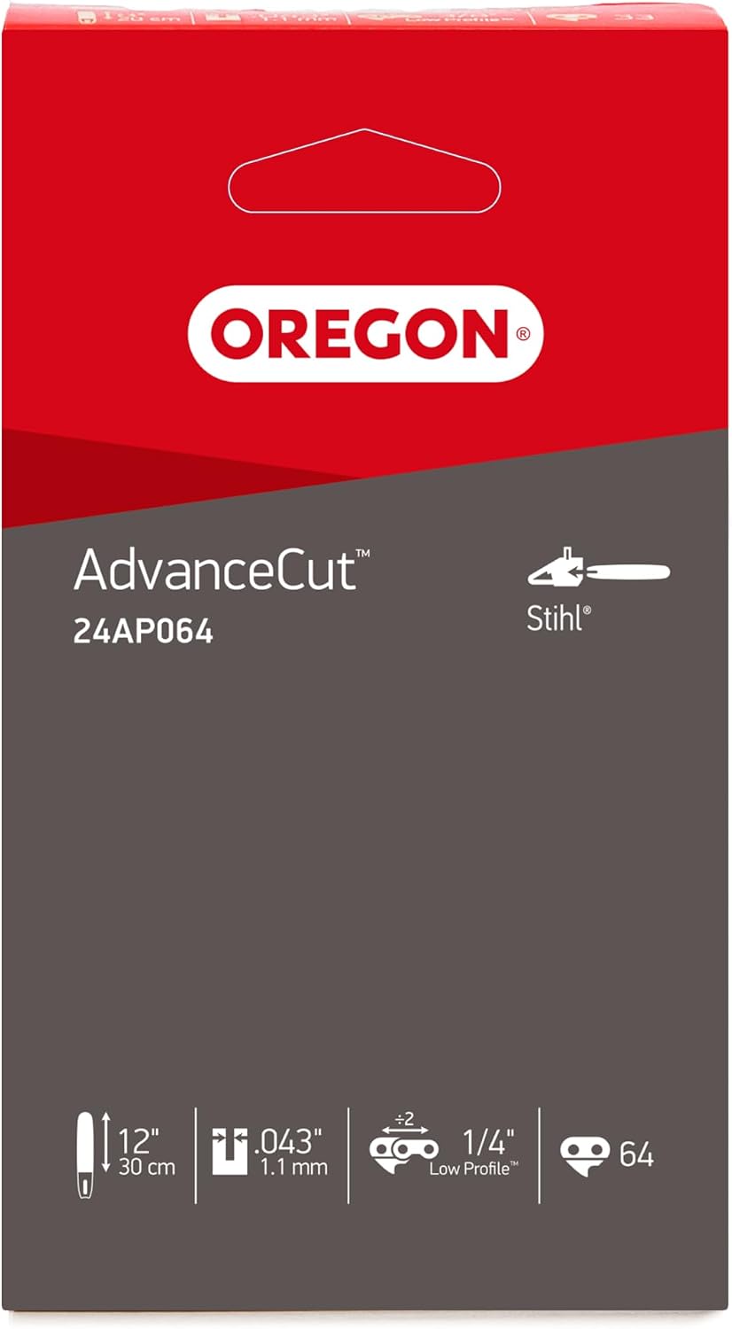 Detalle de Oregon 12‑inch 1/4" 64‑link chainsaw chain