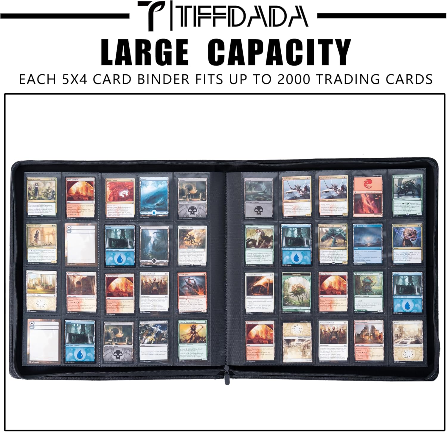 Thumbnail 1 de Premium Trading Card Binder, 20 Pocket: Holds Up to 2000 Cards with Ringless 50 Double-Sided Sleeves