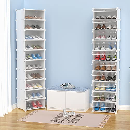 Detalle 2 de HOMIDEC Zapatero Transparente 10 Niveles para 20 Pares