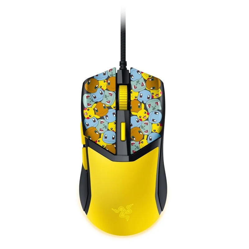 Detalle de Razer Cobra Pokémon Kanto Starters Edition: Ratón Gaming ligero con 8500 DPI y Chroma RGB