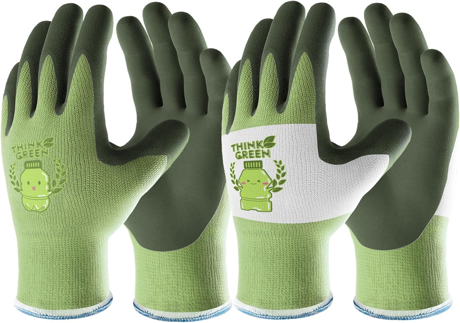 Thumbnail 6 de COOLJOB Kids Gardening Gloves for Age 2-4 (2 Pairs) – Recycled Polyester with Non-Slip Rubber Coating