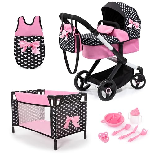 Bayer Design 17060AB Cochecito de muñeca XEO convertible, regulable 🎎