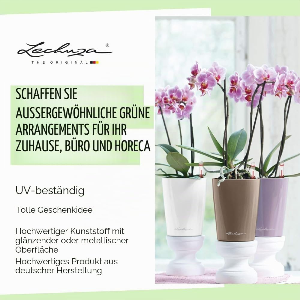 Thumbnail 3 de Lechuza MINI-DELTINI Komplettset weiß – All-in-One Pflanzgefäß mit Bewässerungssystem