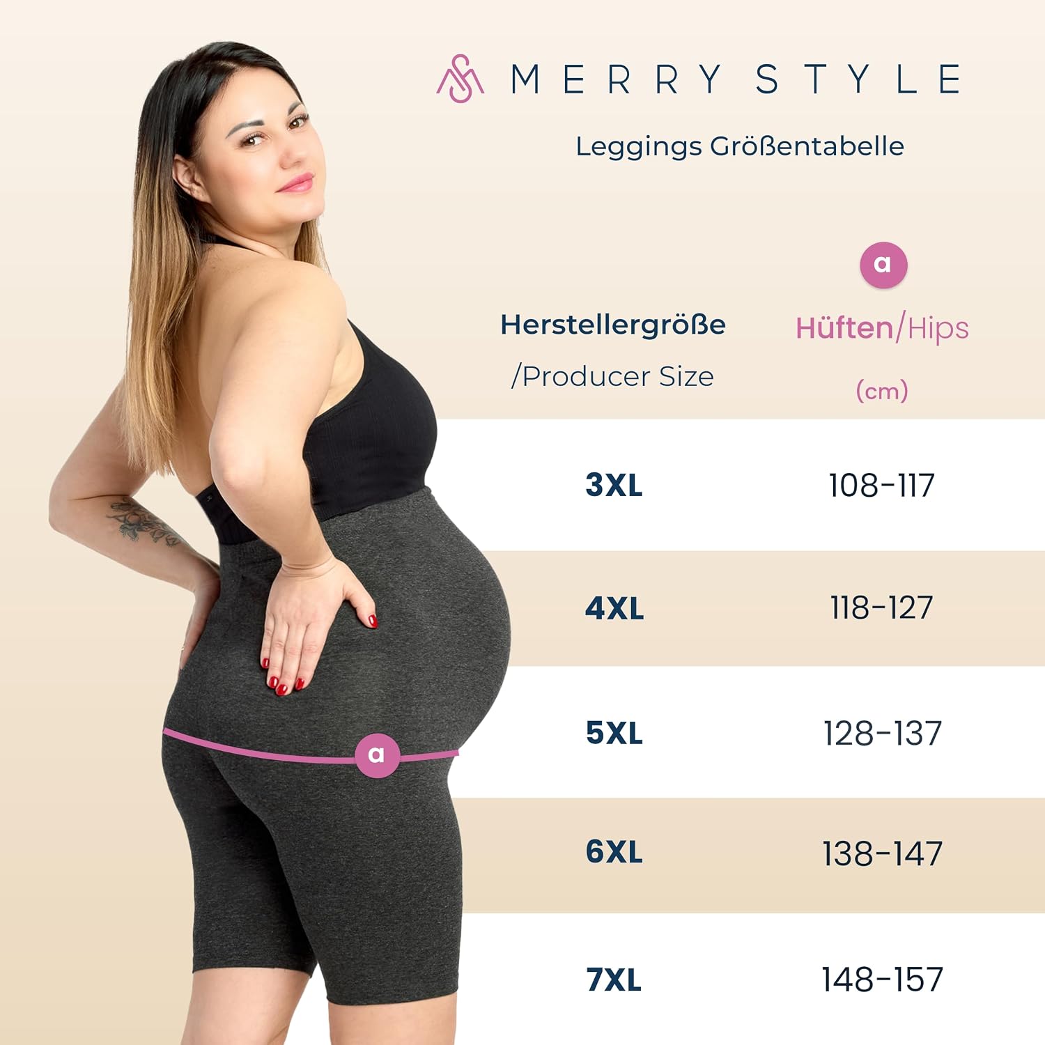 Thumbnail 5 de Merry Style MS10-462 leggings premaman in viscosa