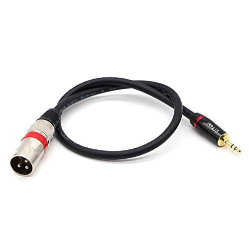 Detalle de SiYear 3.5mm Mini Jack to XLR Male Cable, 0.5m Unbalanced