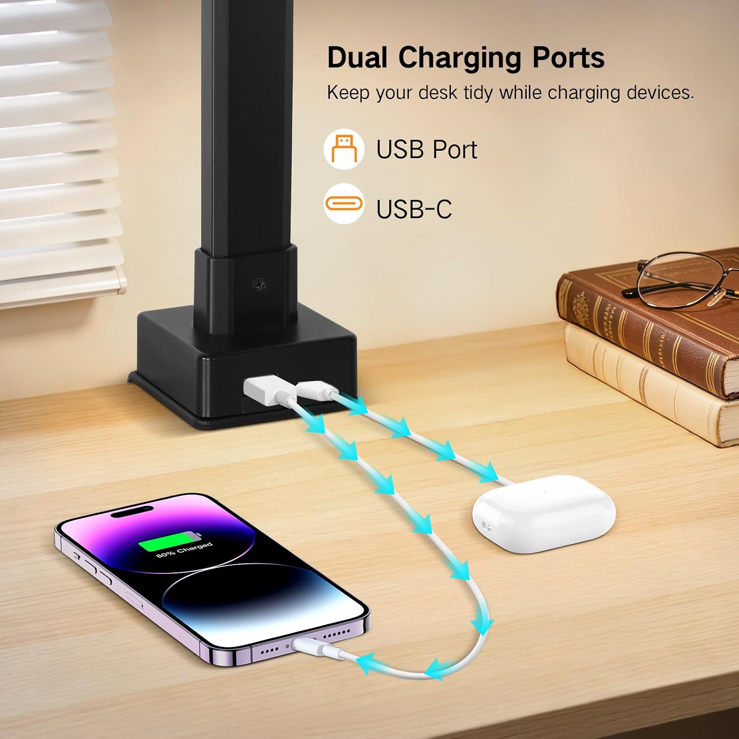 Detalle de OUTON LED desk lamp with clamp 24W