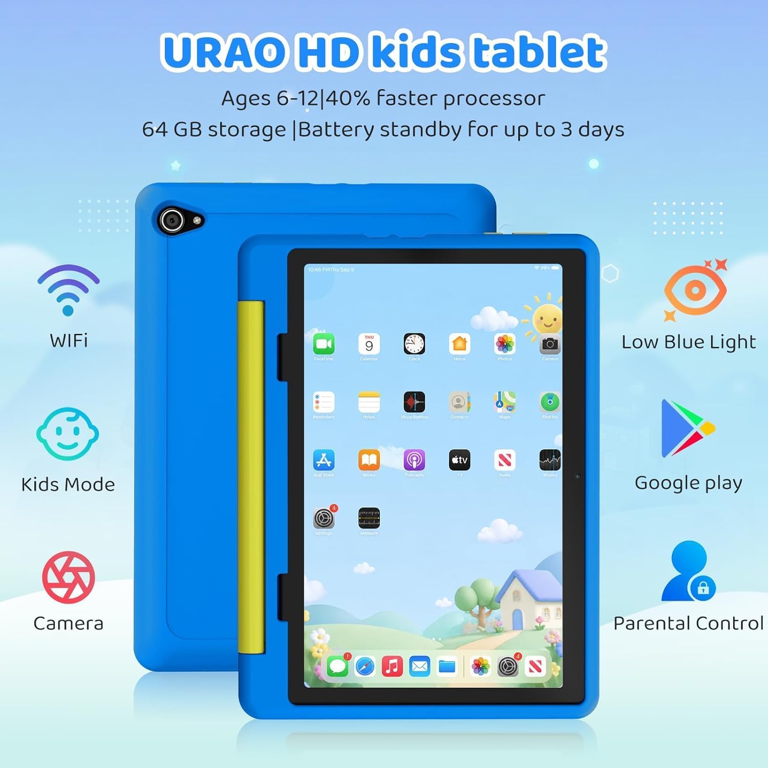 Detalle 2 de URAO Kids Tablet 10-Inch