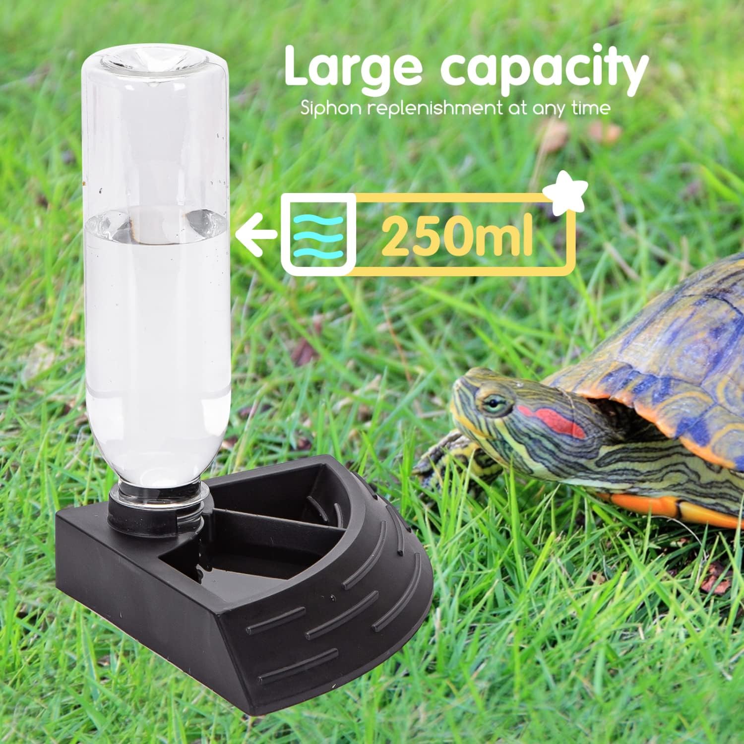 Detalle de Nobleza alimentatore automatico per rettili con dispenser d’acqua e ciotola 2 in 1 (taglia S)