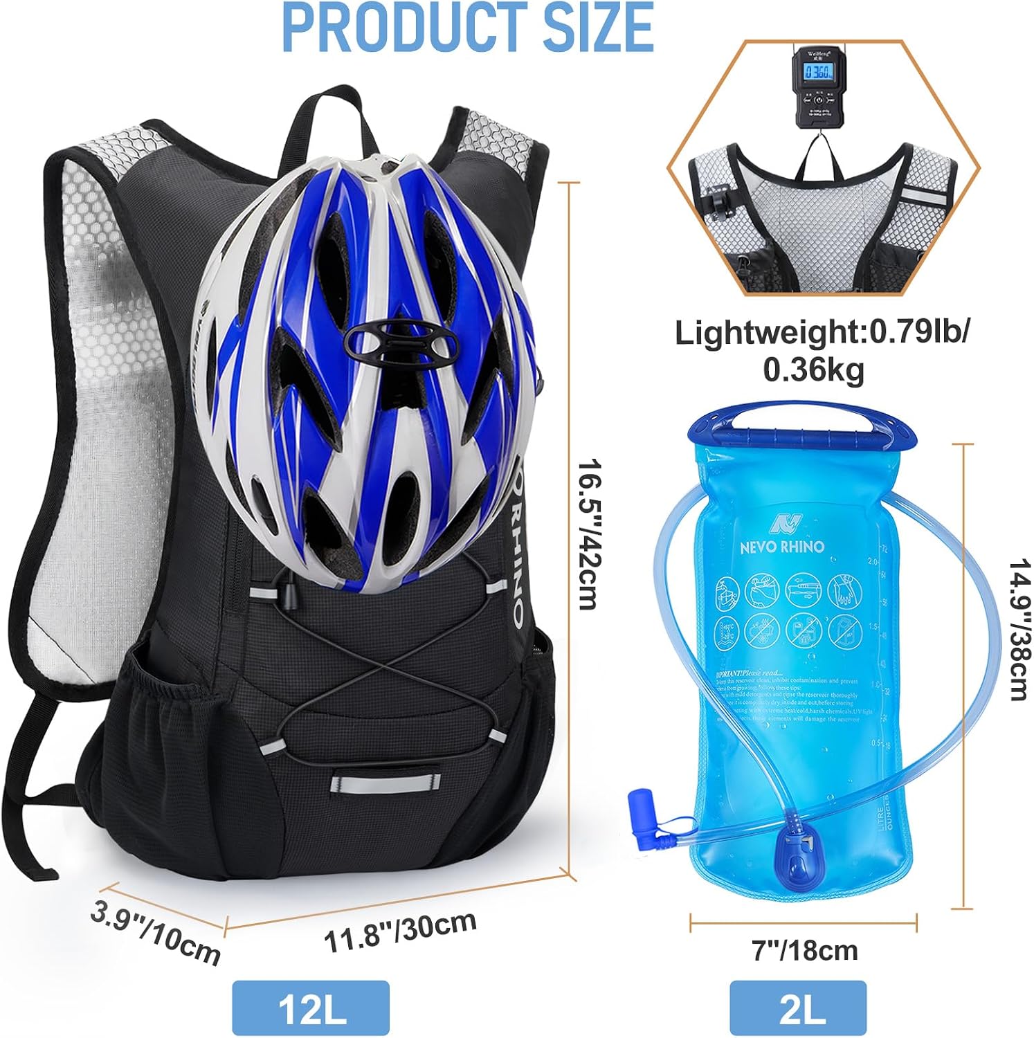 Thumbnail 4 de NEVO RHINO Lightweight Hydration Backpack