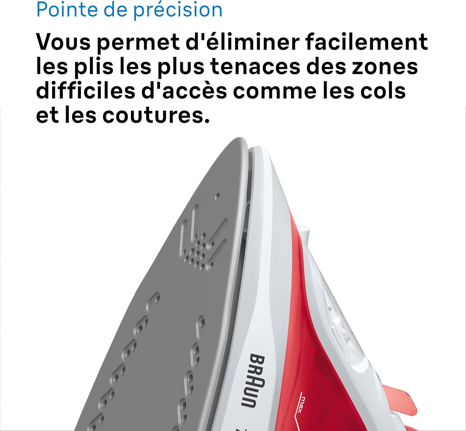 Thumbnail 5 de Braun TexStyle 1 – Fer à Repasser Vapeur Puissant et Léger (1900 W) avec Semelle Antiadhésive