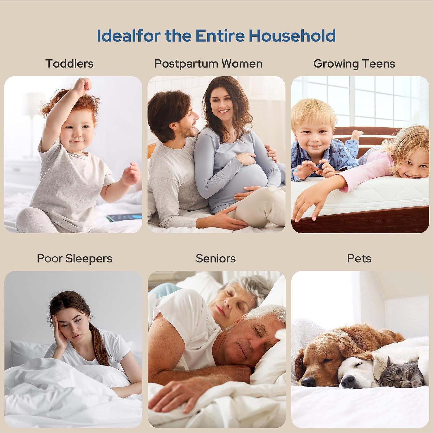 Thumbnail 6 de BEDLORE Waterproof Mattress Protector Queen Size
