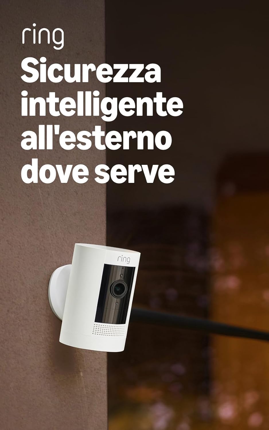 Detalle de Ring Stick Up Cam videocamera esterna 1080p