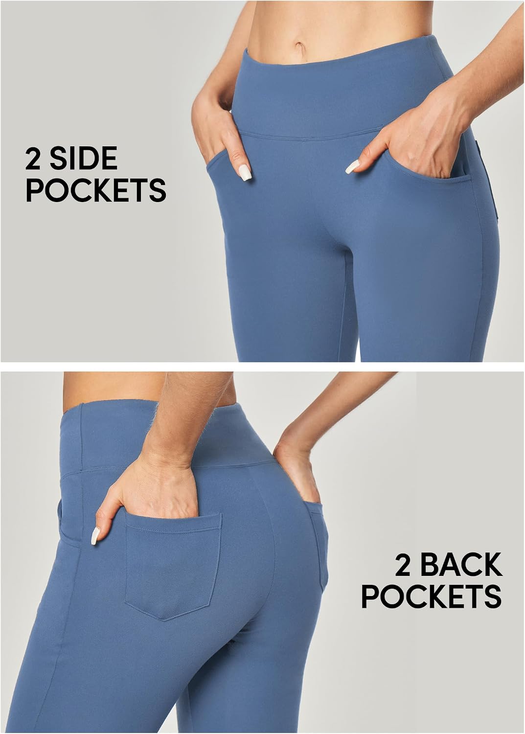 Thumbnail 6 de IUGA High-Waisted Bootcut Yoga Pants with Four Pockets and DIY Hem