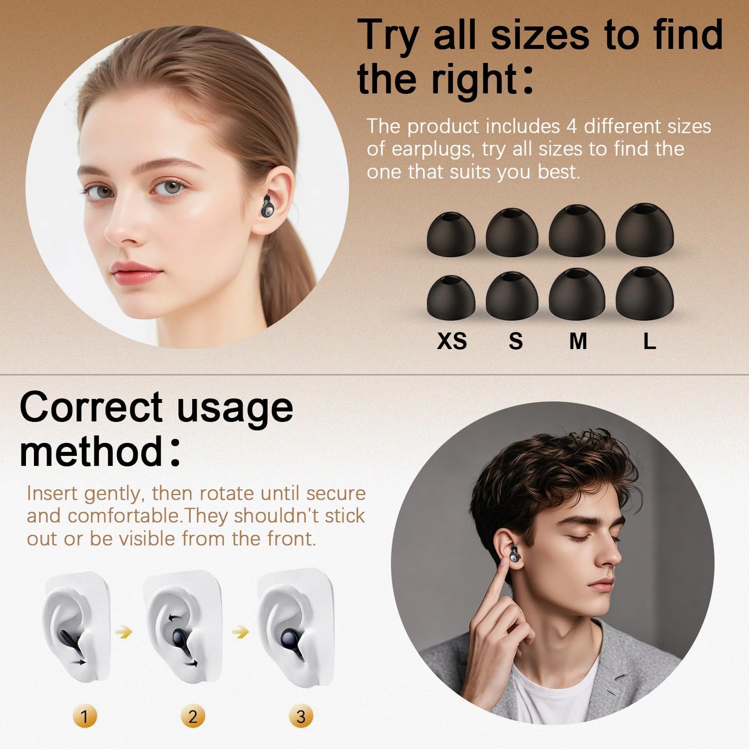 Thumbnail 4 de Reusable Silicone Earplugs for Sleeping