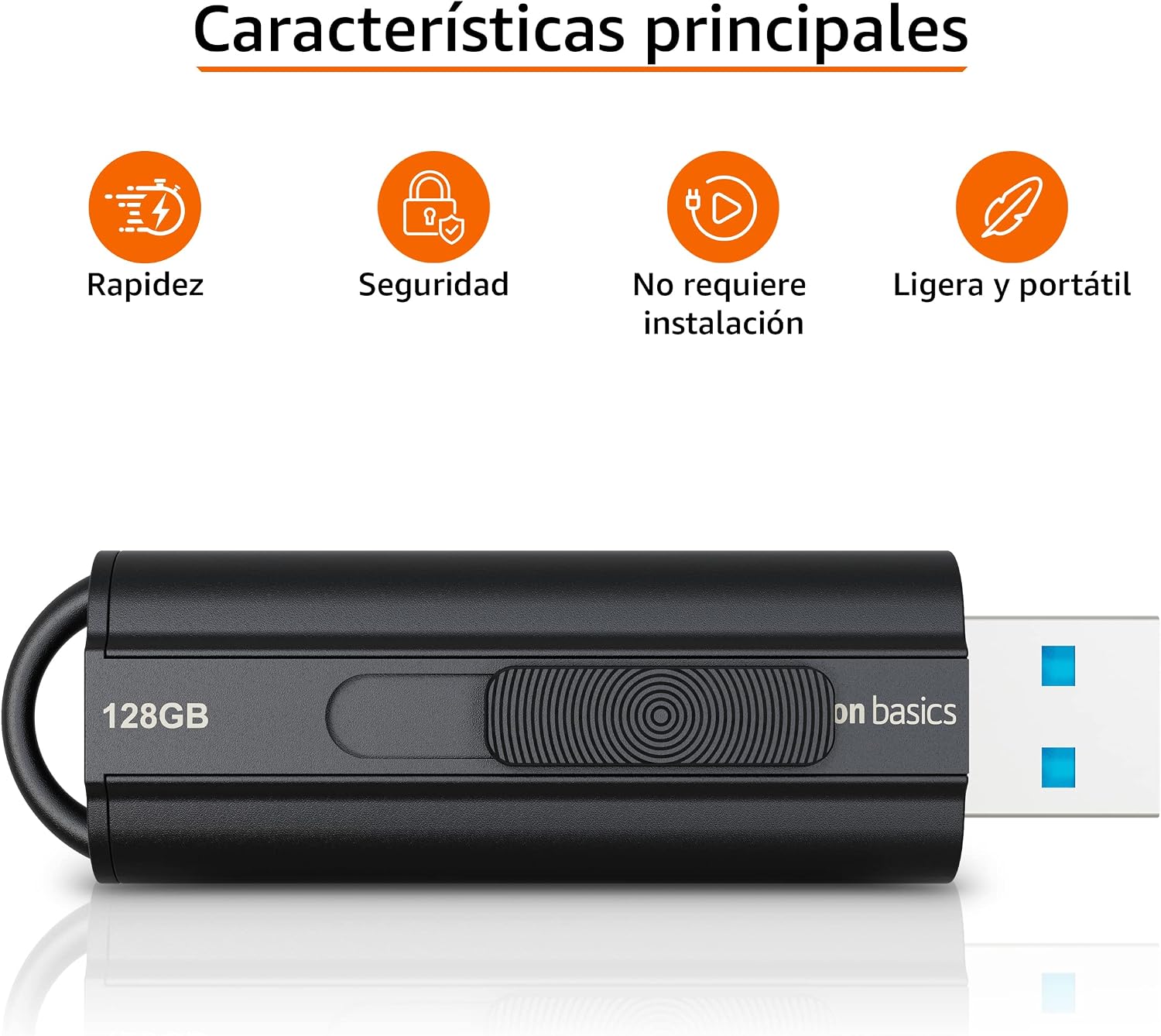 Thumbnail 1 de Amazon Basics - USB 3.1 Flash Drive 128 GB 🖖
