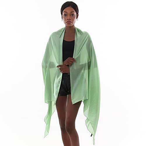 Thumbnail 3 de PIOYMEYA Chal Verde Mujer – Estola Foulard para Boda y Fiesta