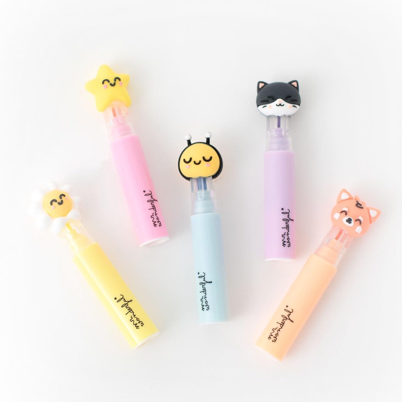 Detalle de Mr. Wonderful — Set de 5 surligneurs avec étui Live in color