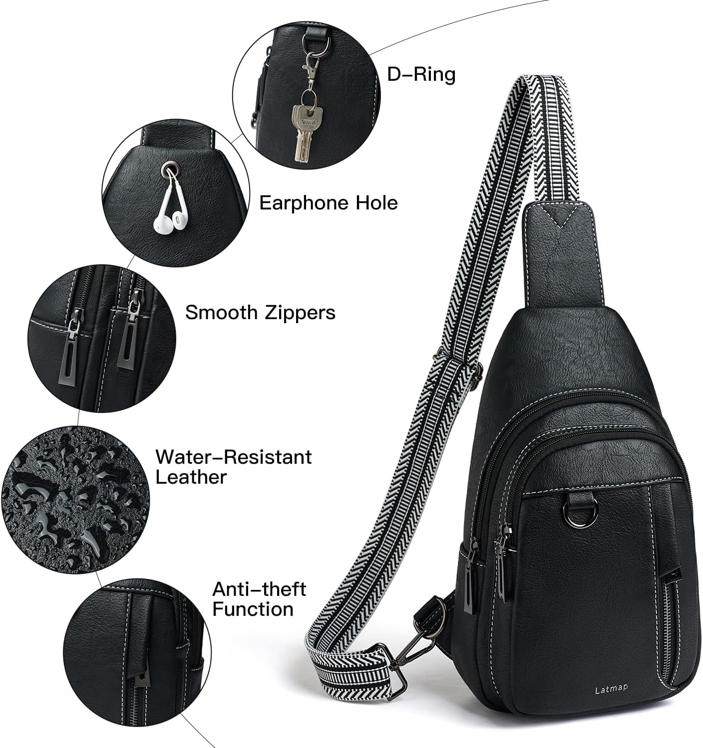 Thumbnail 4 de LATMAP Sling Bag Women 7L: Versatile Crossbody for Daily Use