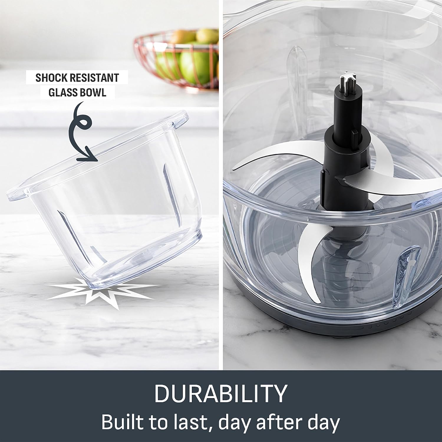 Thumbnail 5 de Tefal Choppeo Mini Food Processor/Chopper MB603BG1: 2L Glass Bowl, 500W