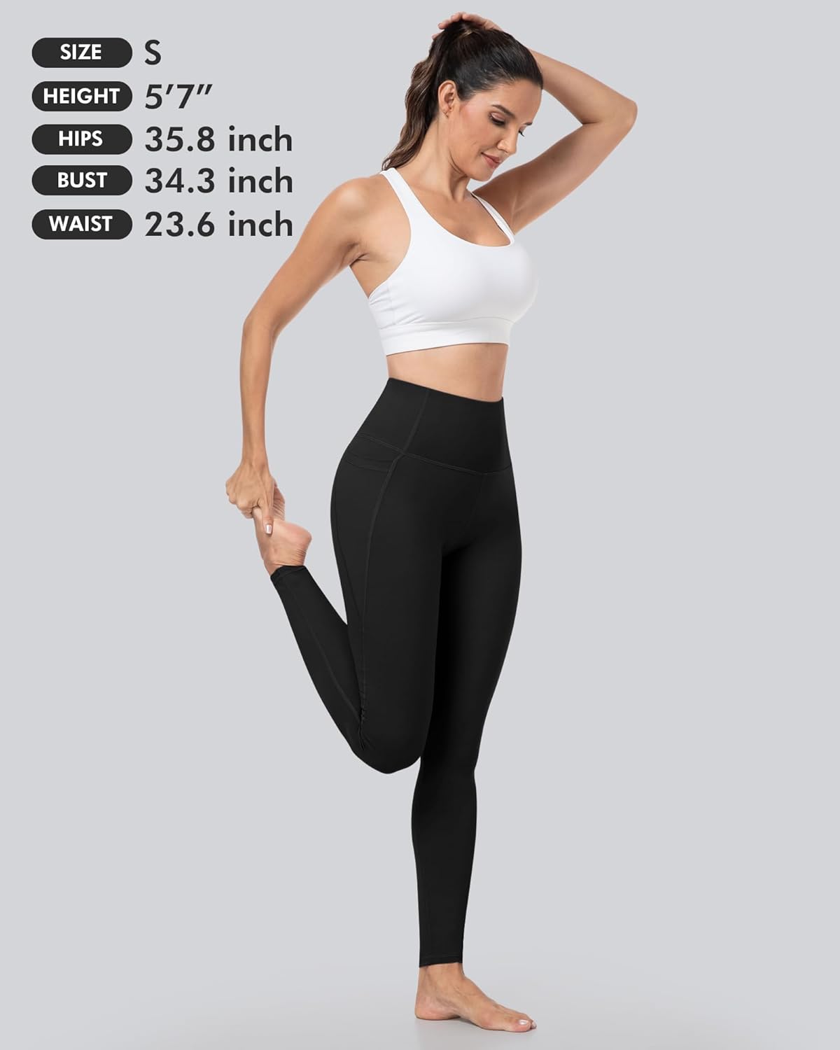 Thumbnail 5 de CHRLEISURE Leggings High-Waisted Tummy Control with Pockets 🩳