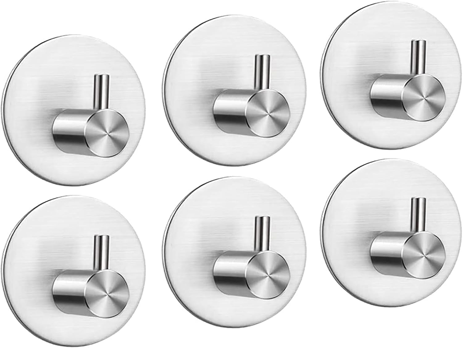 Thumbnail 6 de LYLIN Ganci adesivi in acciaio inox SUS304 per portasciugamani, gancio da parete bianco obliquo (4 pezzi)