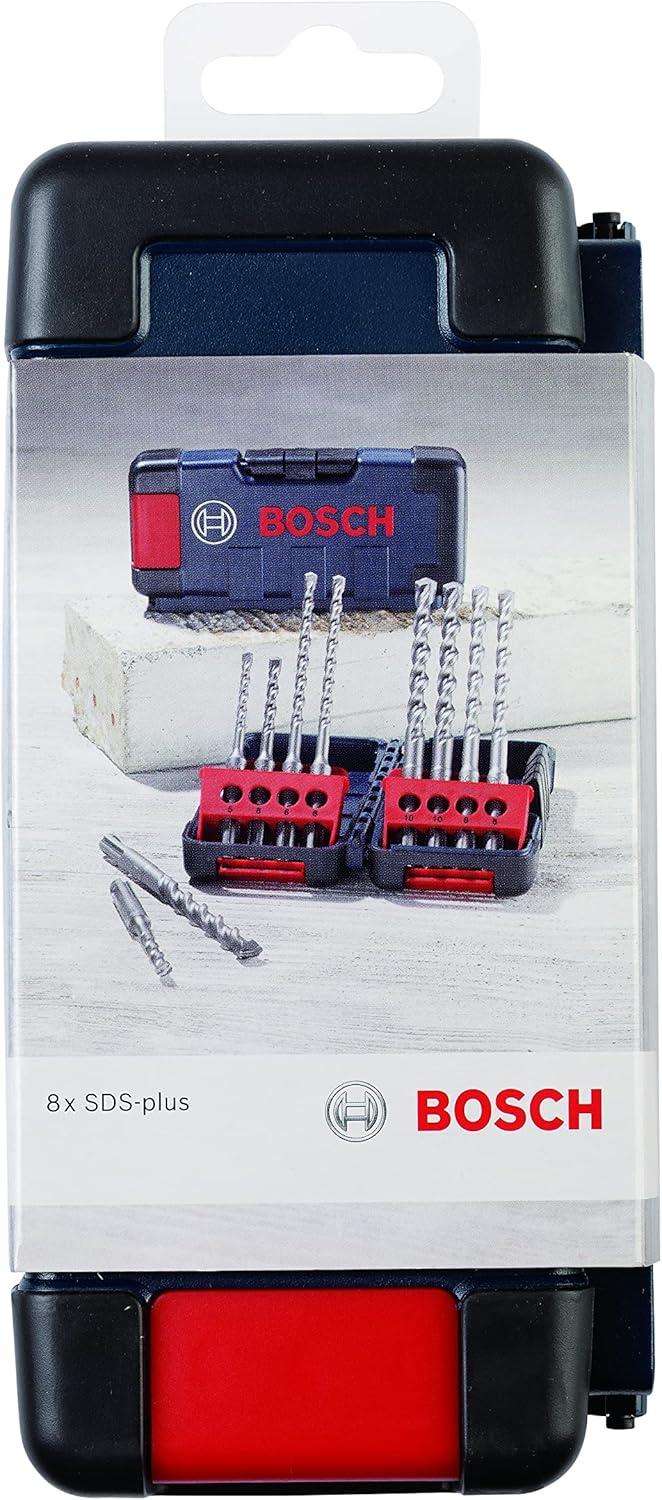 Thumbnail 1 de Bosch 8-tlg. Hammerbohrerset SDS-plus-3 für Beton (Ø 5–10 mm) in Tough Box
