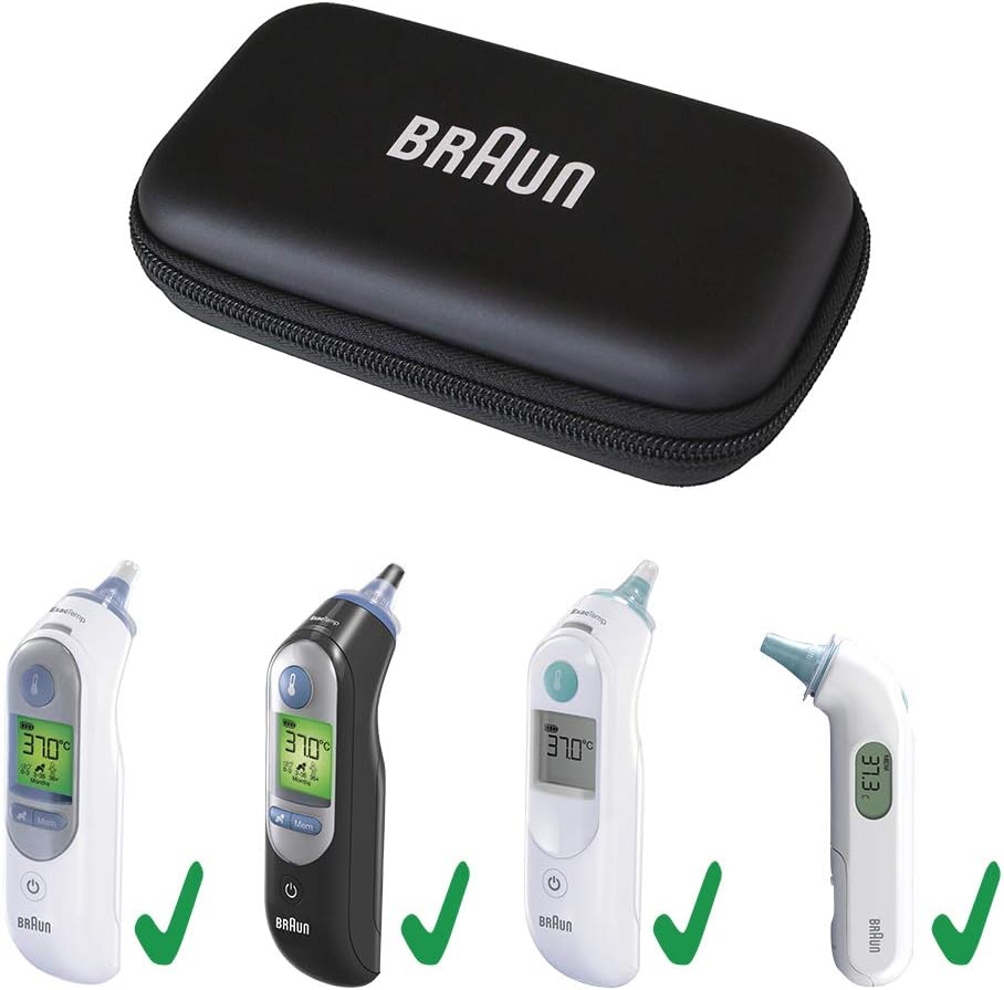 Detalle de Braun Boîtier de Protection pour Thermomètre Auriculaire — Étui rigide compatible ThermoScan