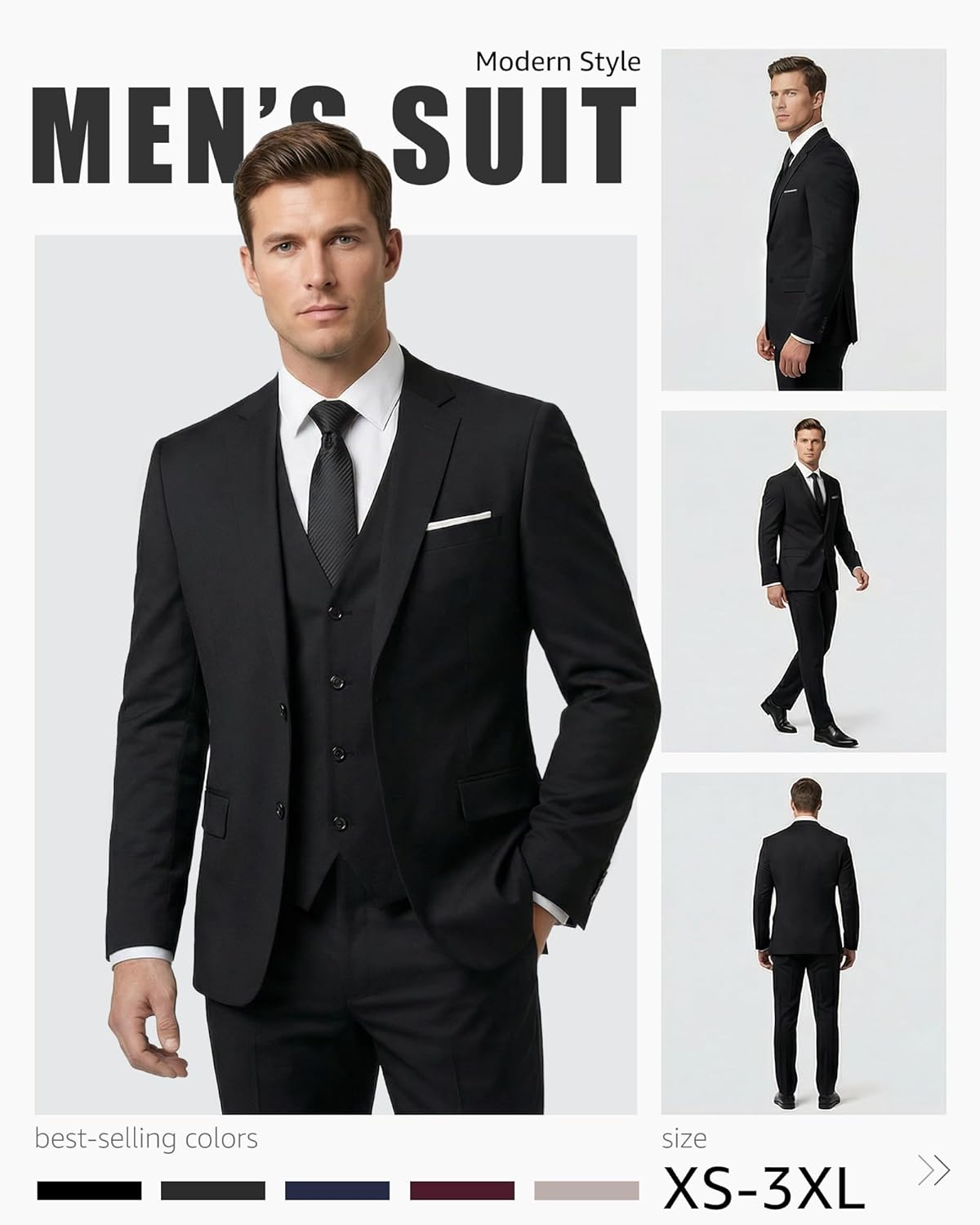 Thumbnail 2 de YND 3-Piece Slim Fit Suit 👔