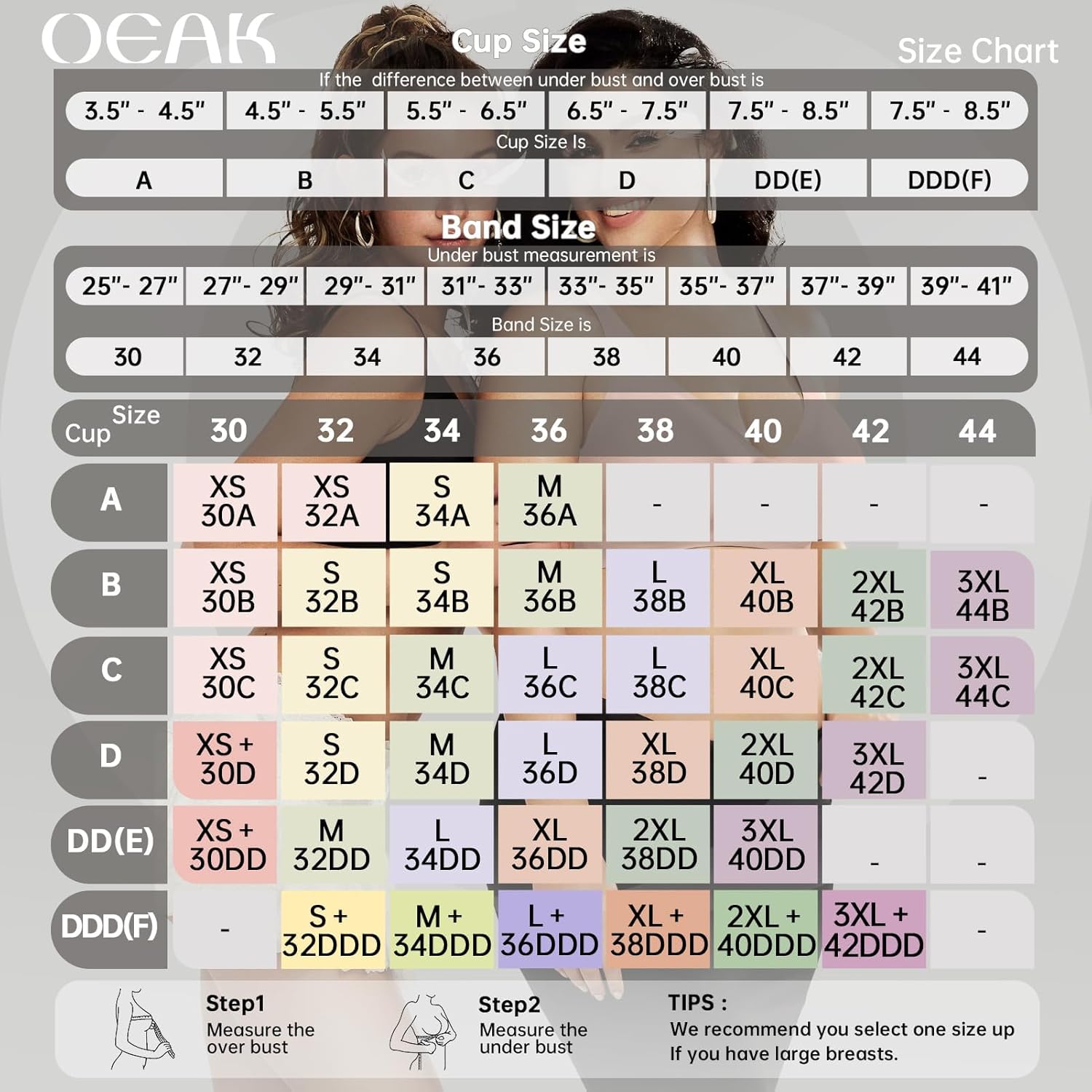 Thumbnail 5 de OEAK Deep V No-Wire Bra for Women (Seamless Lift & Comfort)