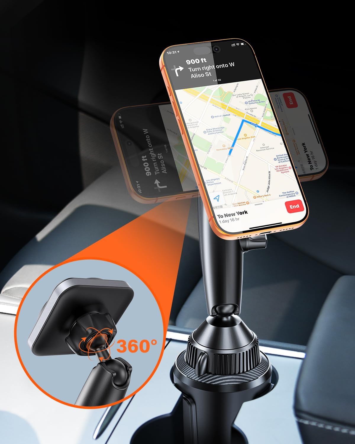 Detalle de APPS2Car Mag-Safe Universal-Handyhalterung für iPhone, Samsung & 4–7-Zoll-Smartphones