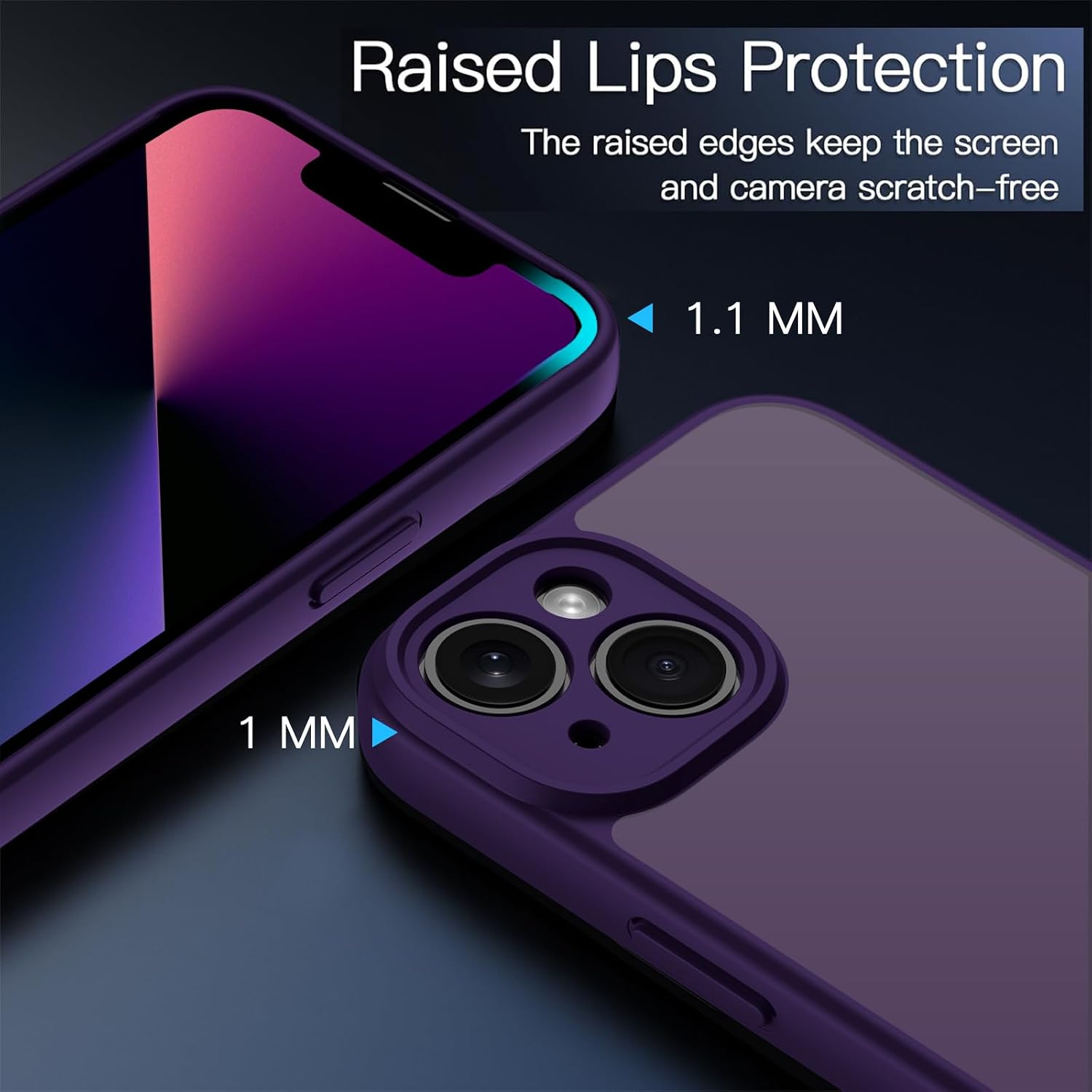 Detalle 2 de ORDA Hülle iPhone 13 6,1 Zoll Dunkel Violett