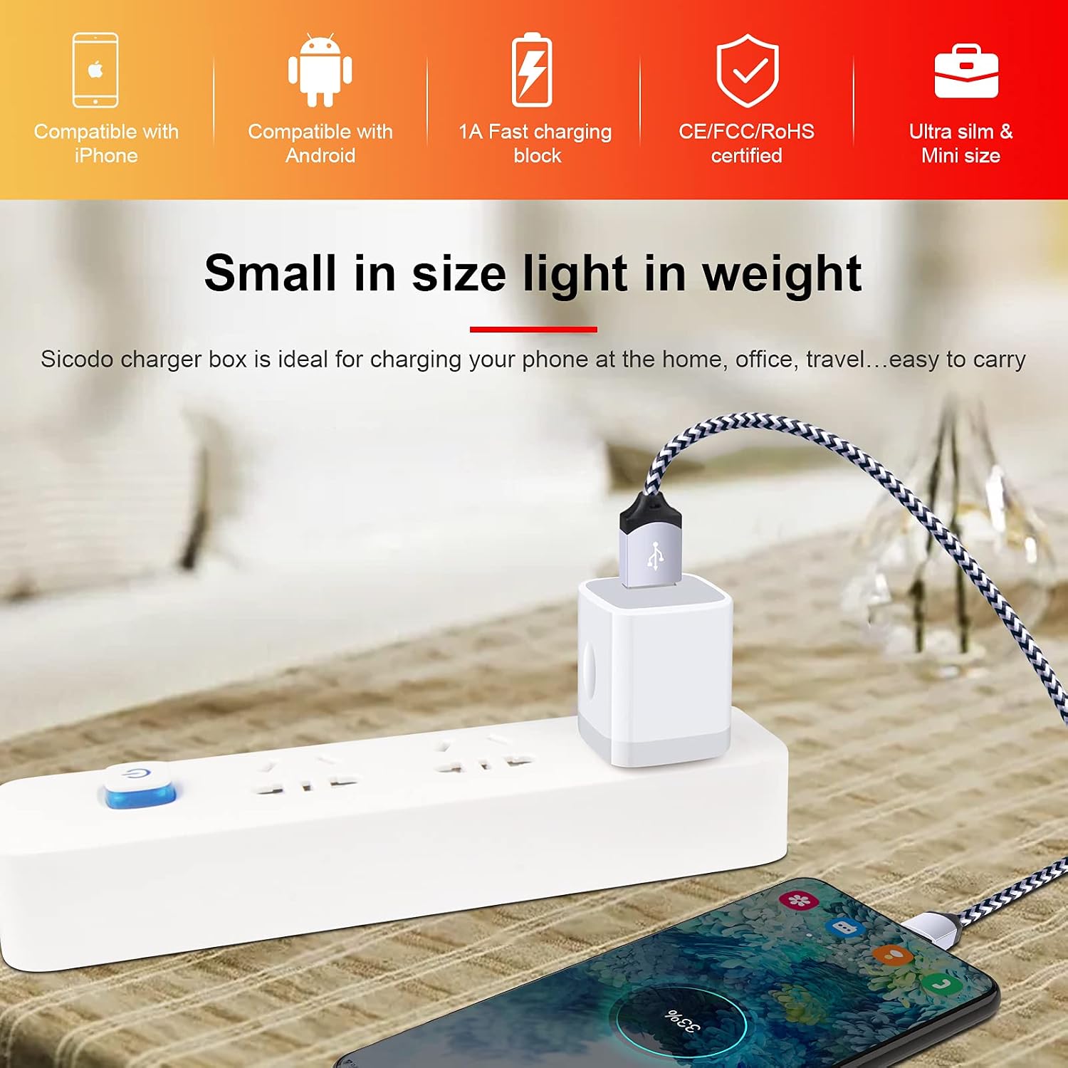 Detalle de Sicodo Charger Block 4-Pack USB for iPhone