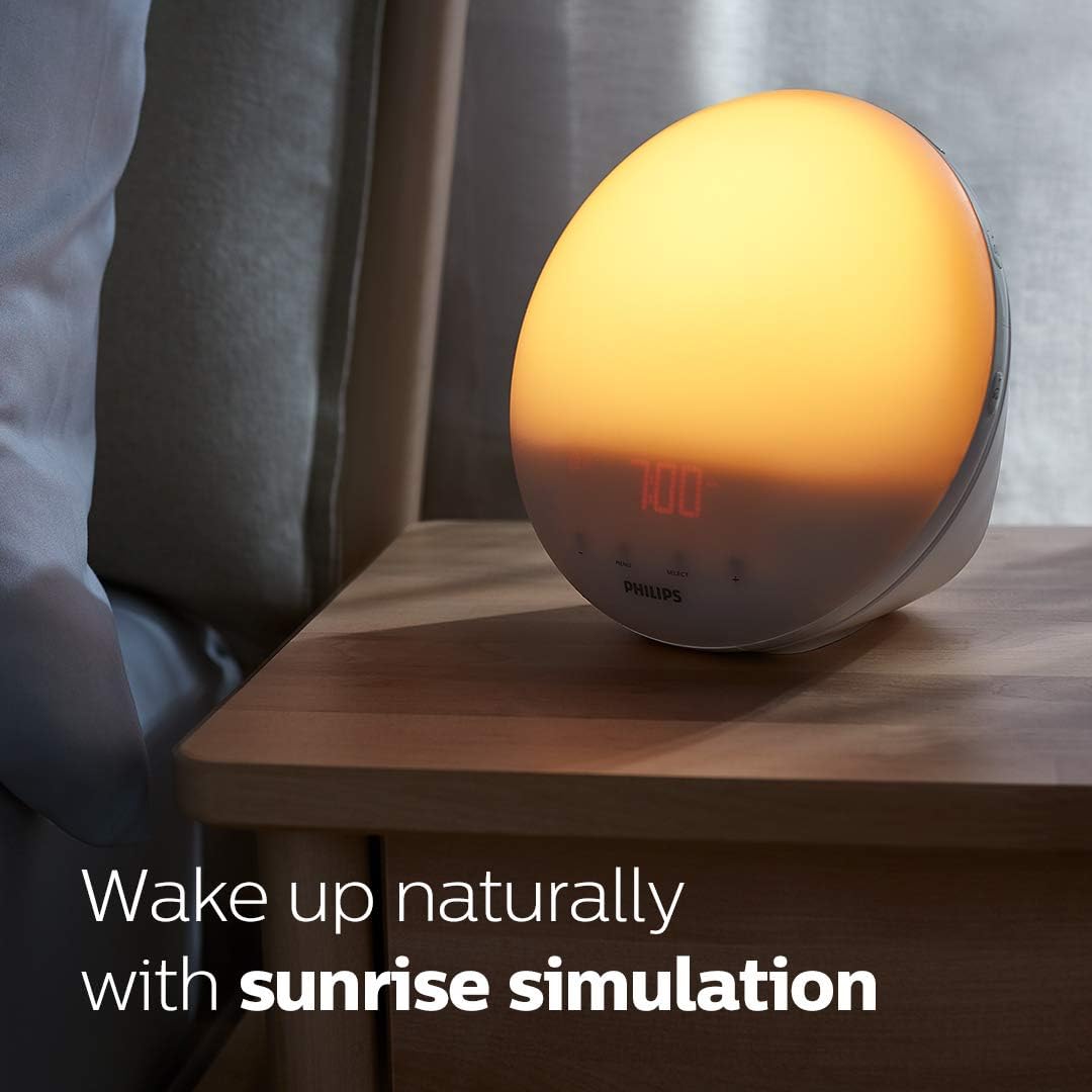 Detalle de Philips Wake Up Light HF3519/01 — Sunrise Simulation Alarm Clock