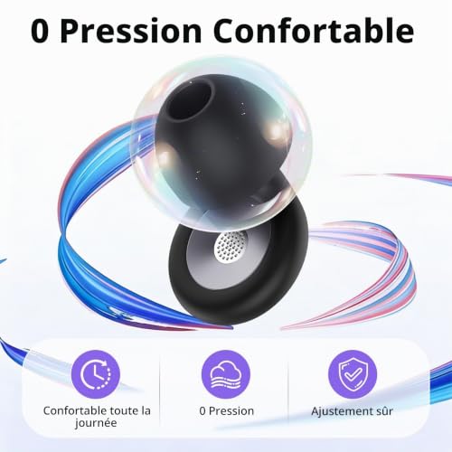 Detalle 2 de Bouchons d’oreilles pour dormir taopodo -45 dB, silicone réutilisable, 4 tailles XS/S/M/L