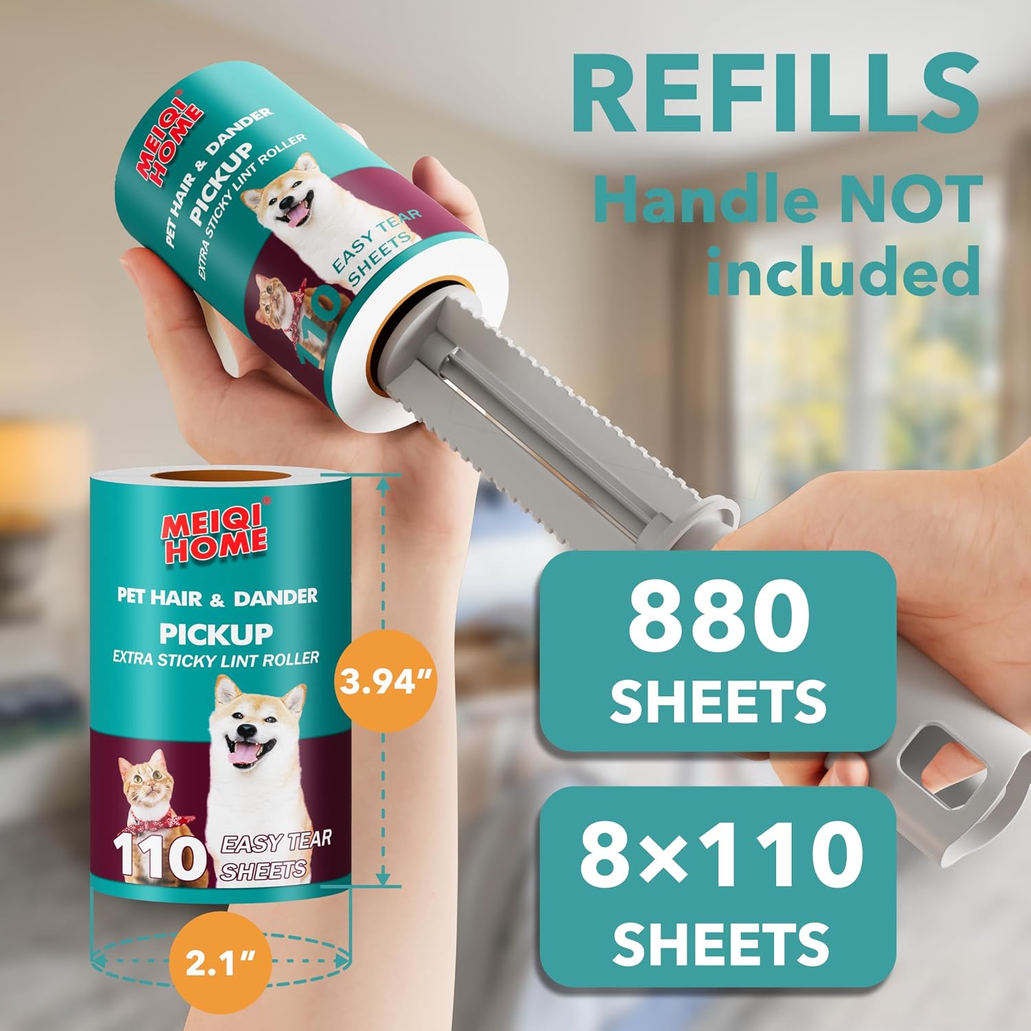 Thumbnail 5 de Lint Rollers for Pet Hair Extra Sticky 555 Sheets