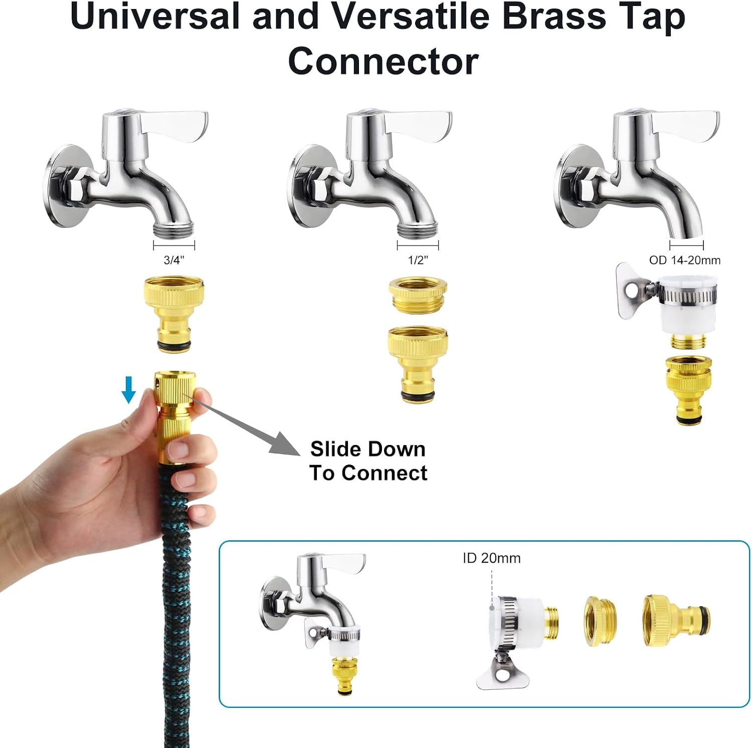 Detalle de Homvvi expandable garden hose 74FT