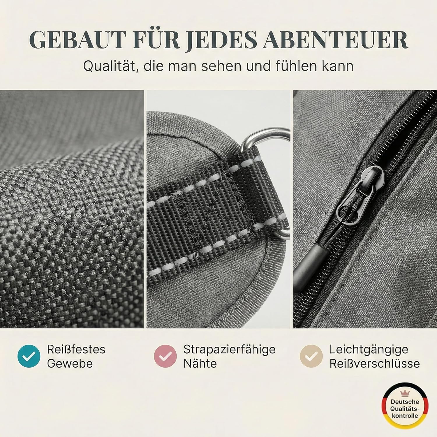 Thumbnail 3 de HUND IST KÖNIG Leckerlitasche für Hunde – robuste Bauchtasche mit Handyfach, Kotbeutelspender & Gurt für Flexileine