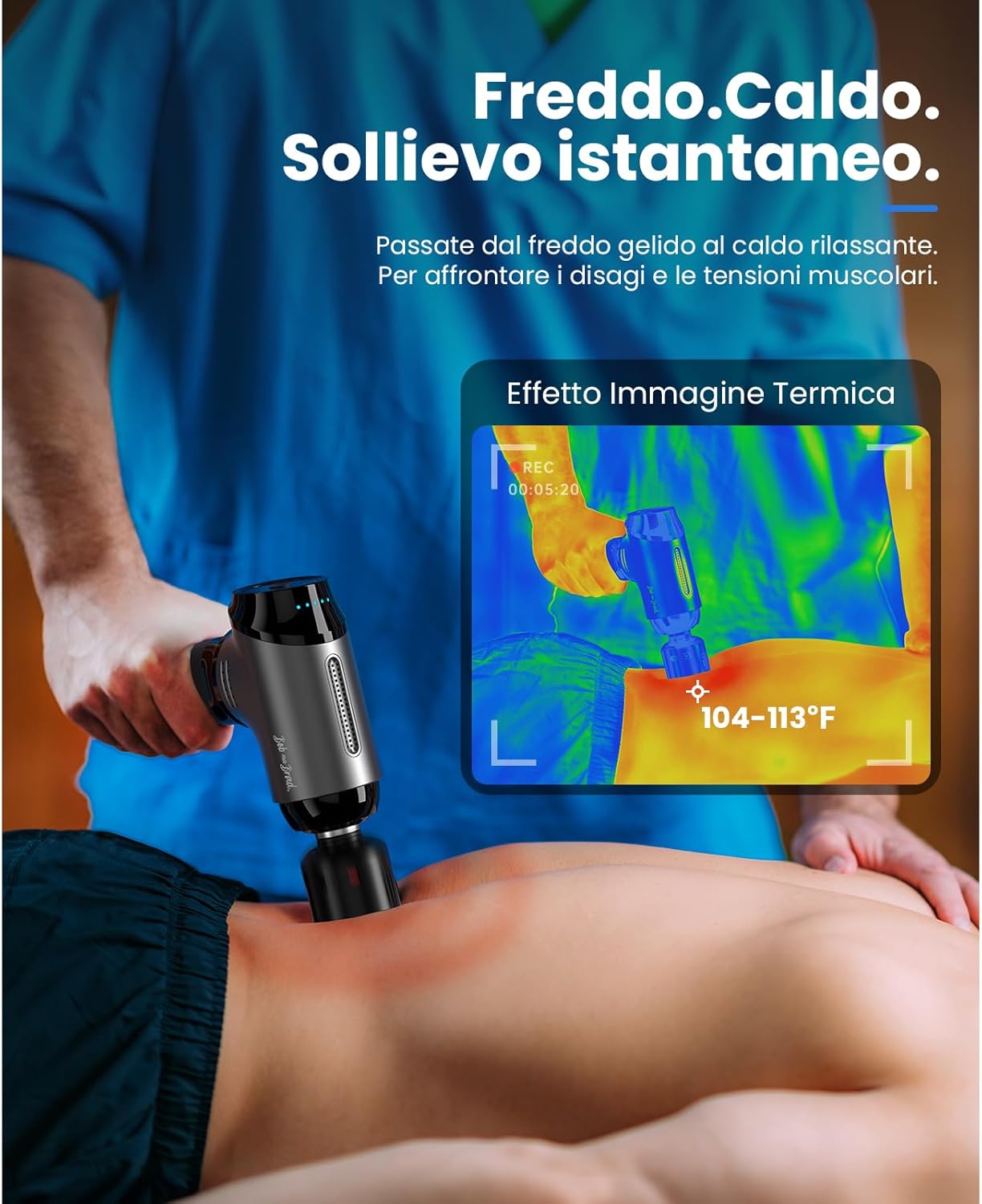 Thumbnail 1 de Bob and Brad T2 Pro massaggiatore con terapia caldo e freddo (pistola massaggiante) per recupero e dolori muscolari