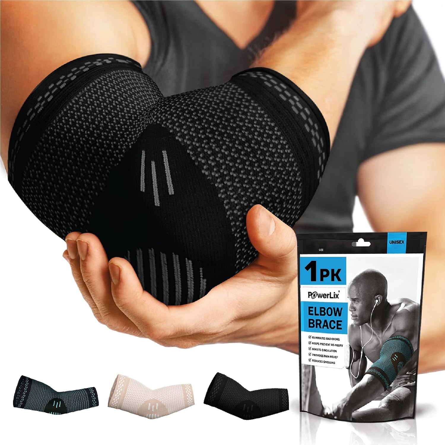 Detalle de POWERLIX Ellenbogenbandage XL für Tennisarm