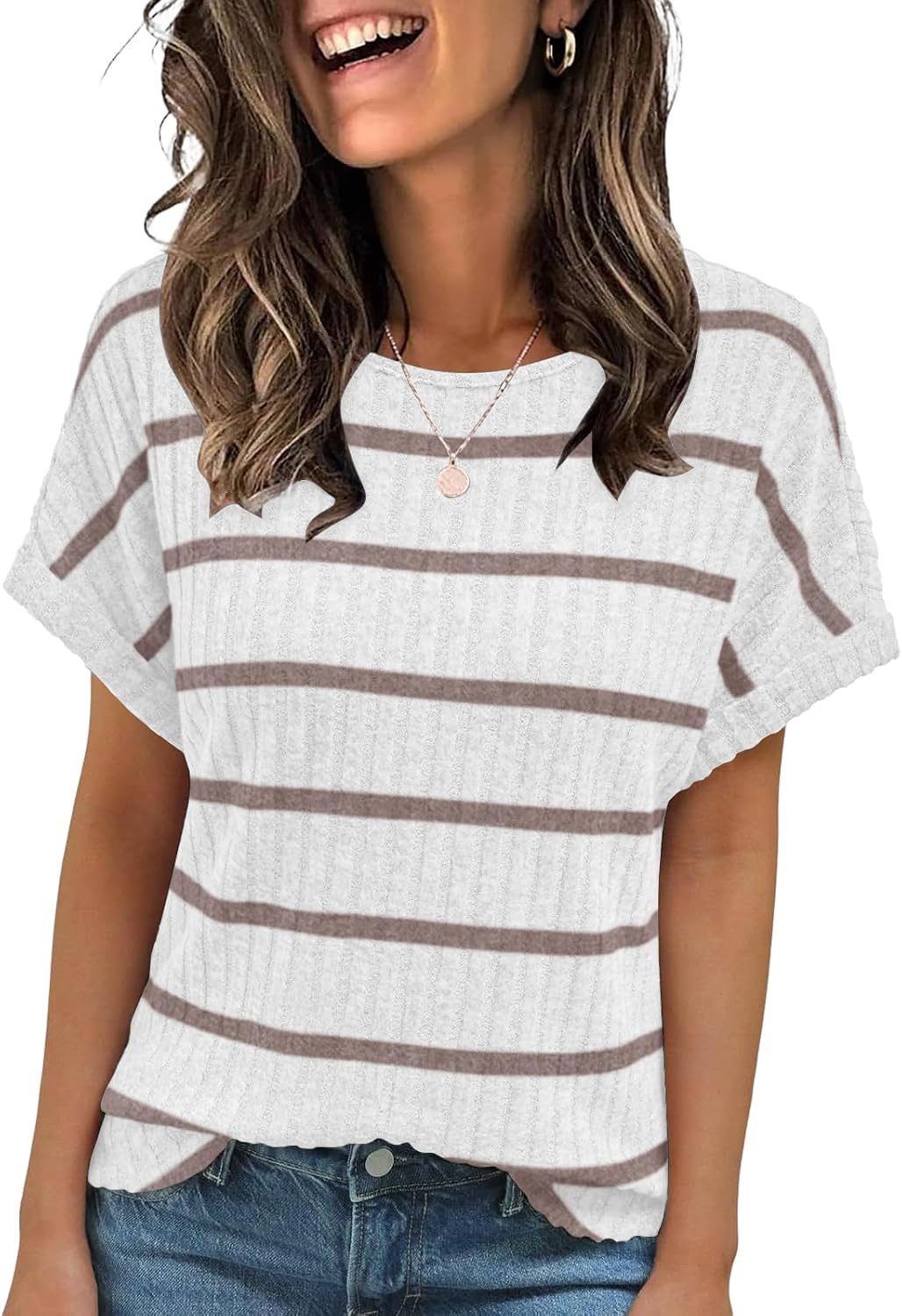 Detalle de Cuptacc T-Shirt Damen Rundhals