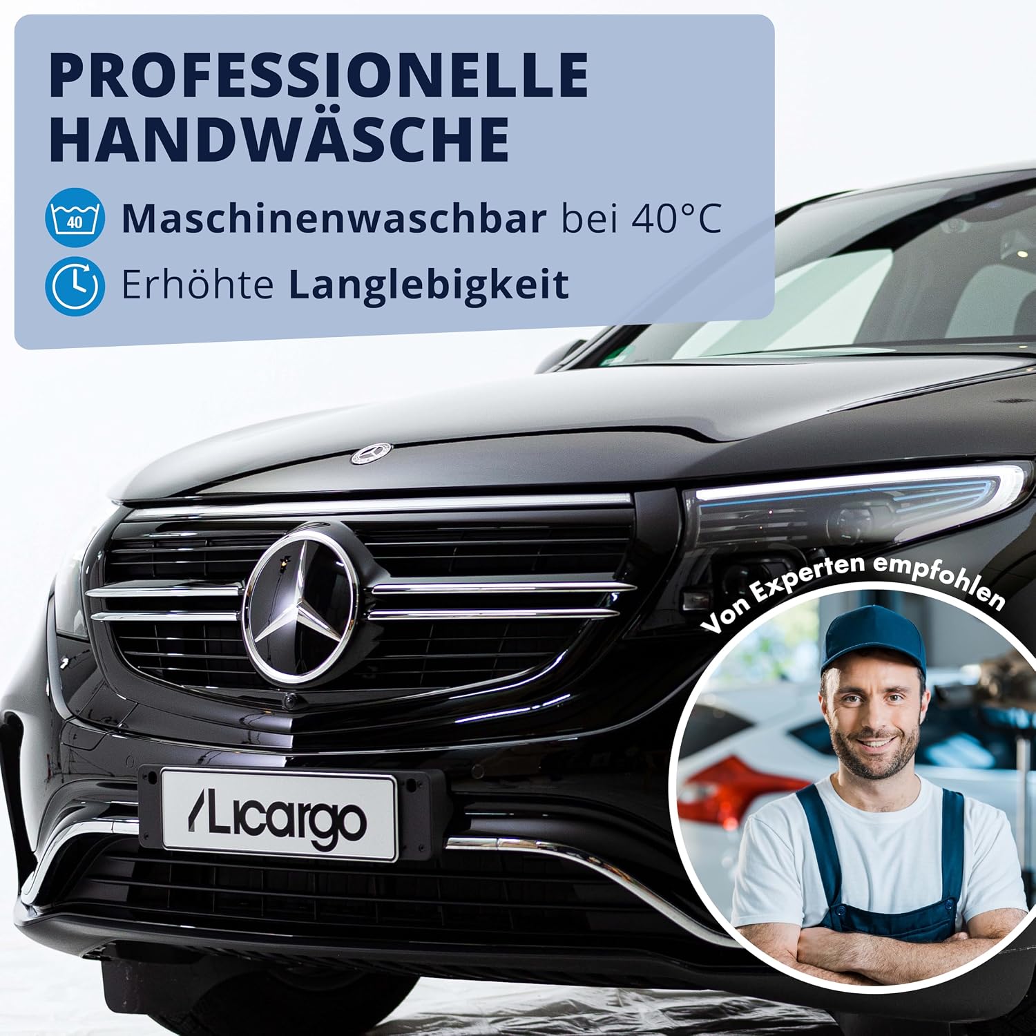 Detalle 2 de LICARGO Zottel-Waschhandschuh für Auto