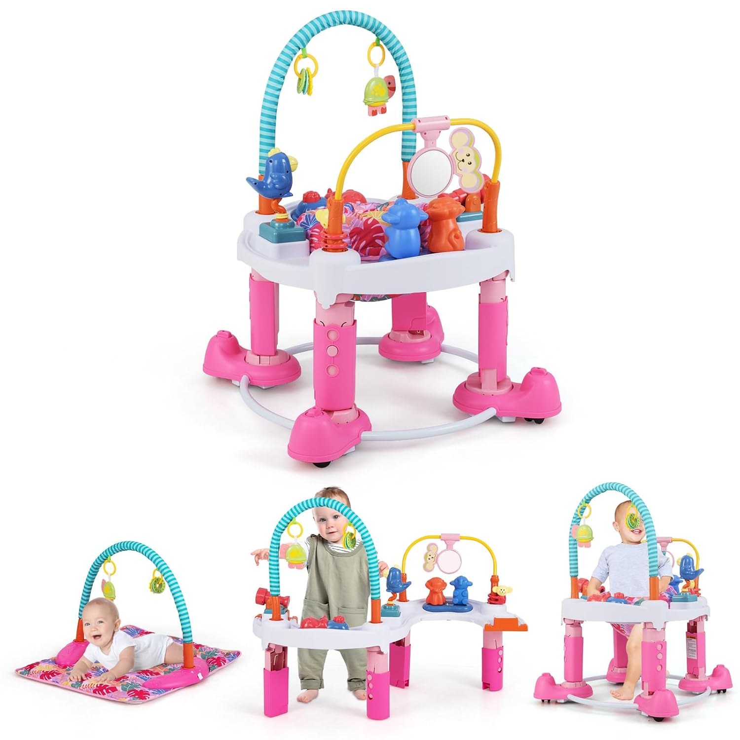 INFANS Baby Bouncer Activity Center 5-in-1