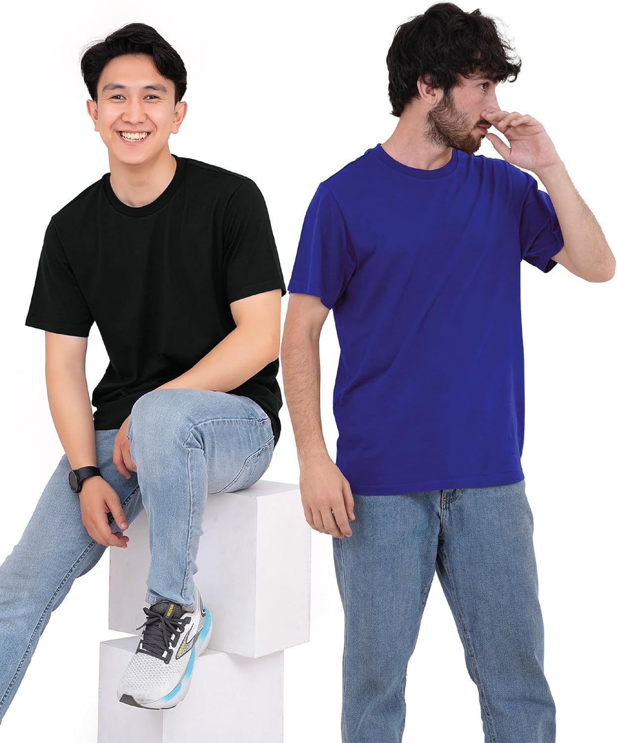 Thumbnail 4 de SoftSpun 6 Pack: UK 100% Cotton T Shirts for Men