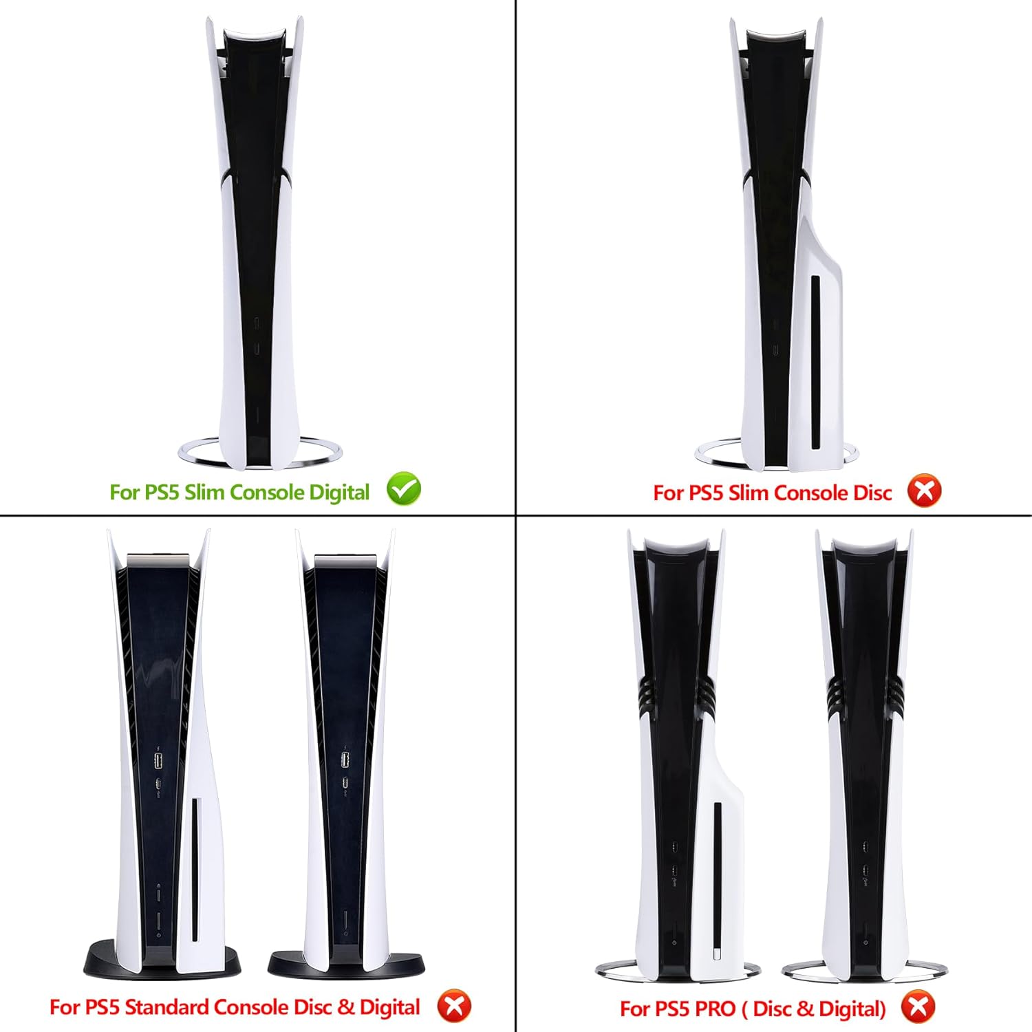 Thumbnail 1 de playvital Full Set Skin Sticker for PS5 Slim Digital Edition (New Smaller Design) – Blue Nebula