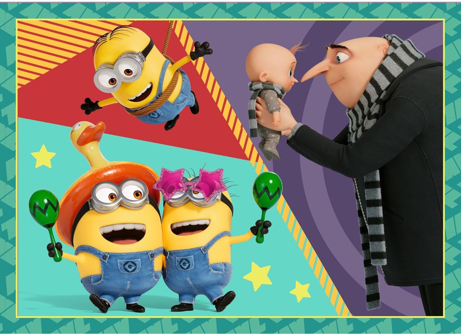 Thumbnail 6 de Trefl 4 in 1 Puzzle – Minions: 4 unabhängige Puzzles für Fantasie und Lernspaß