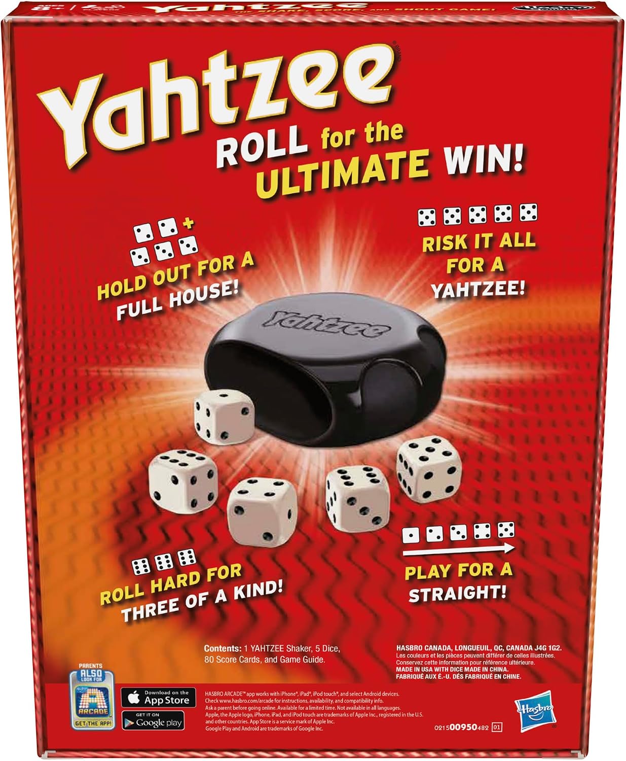 Detalle 2 de Yahtzee Fast-Playing Dice Game by Hasbro Gaming