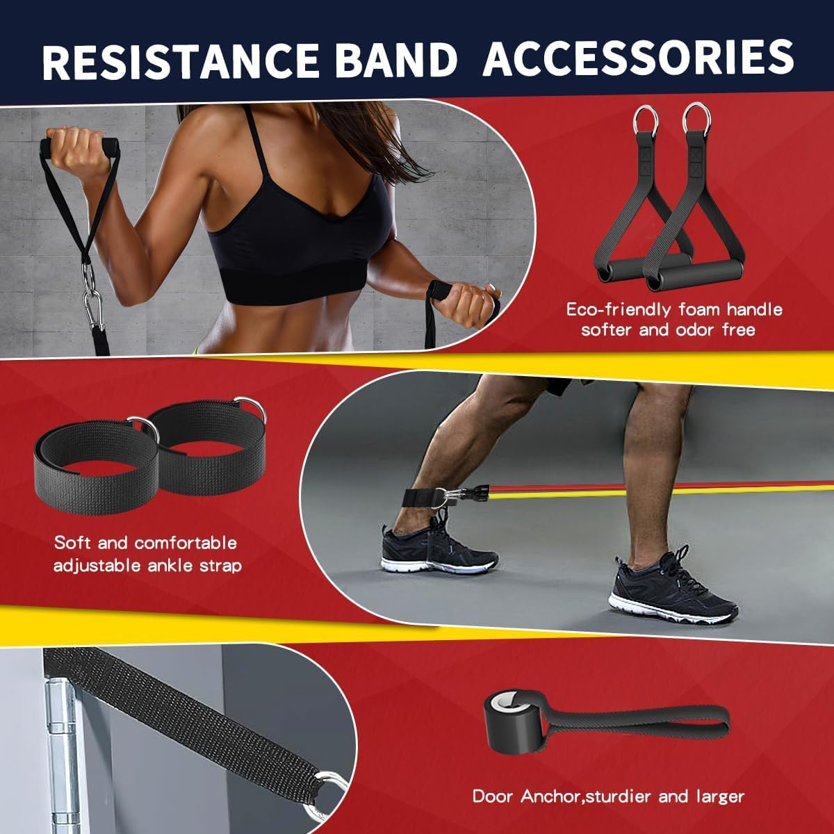Thumbnail 3 de WHATAFIT Resistance Bands 5 levels 🏋