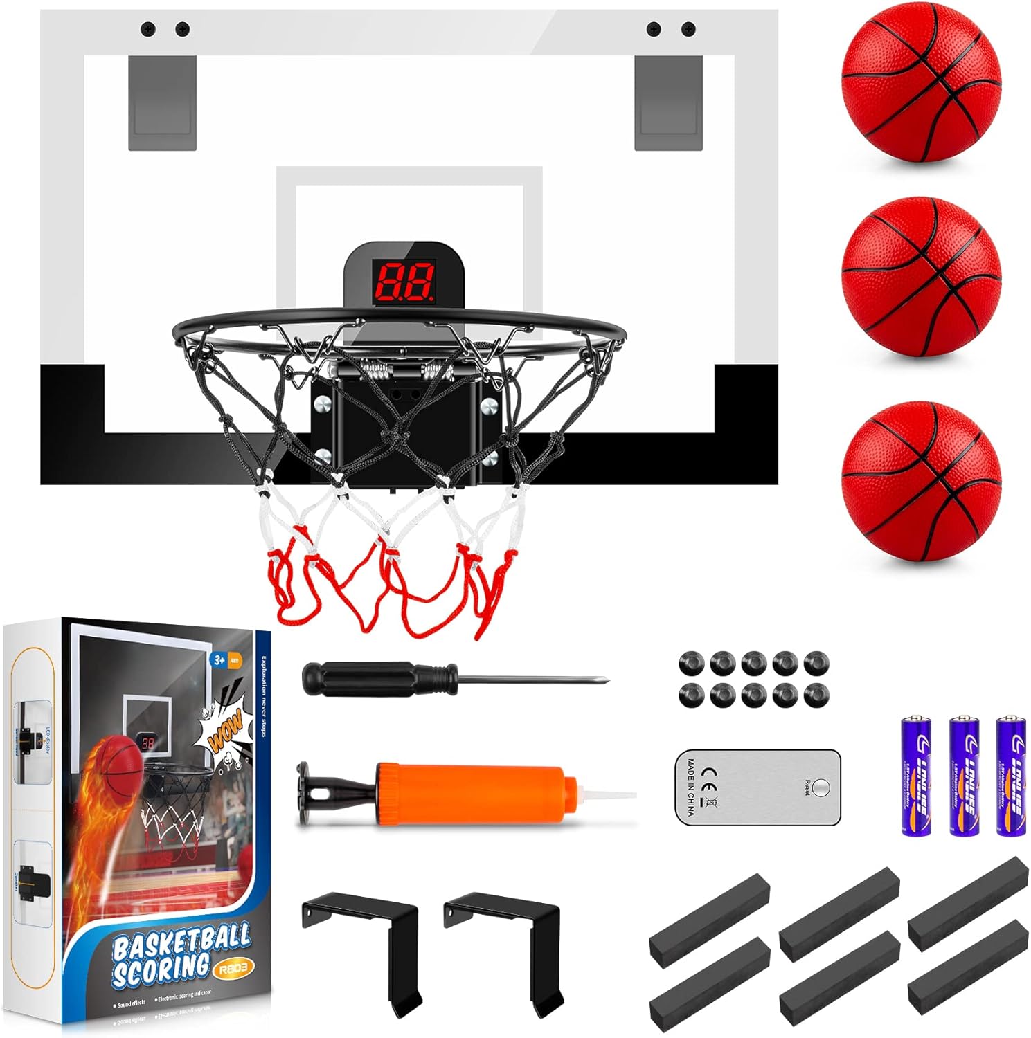 Thumbnail 5 de TREYWELL Indoor Mini Basketball Hoop with Scoreboard