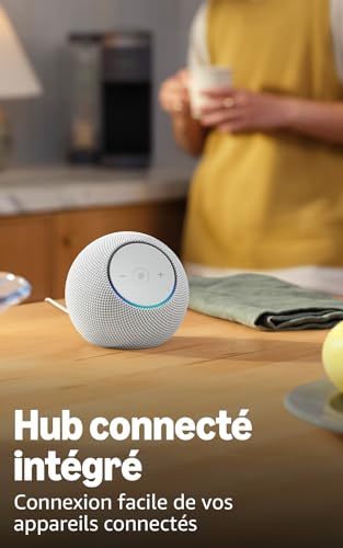 Thumbnail 4 de Amazon Echo Dot Max (nouvelle génération) – enceinte avec son qui emplit la pièce et hub intégré, Graphite